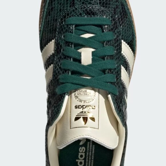Women’s Adidas Samba OG – Cream White / Collegiate Green – Size 11 - Picture 4 of 10